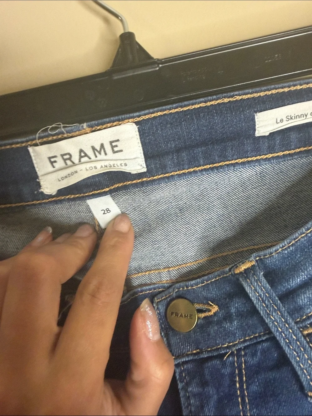 Frame Denim Women's Skinny Jeans in Blue Wash